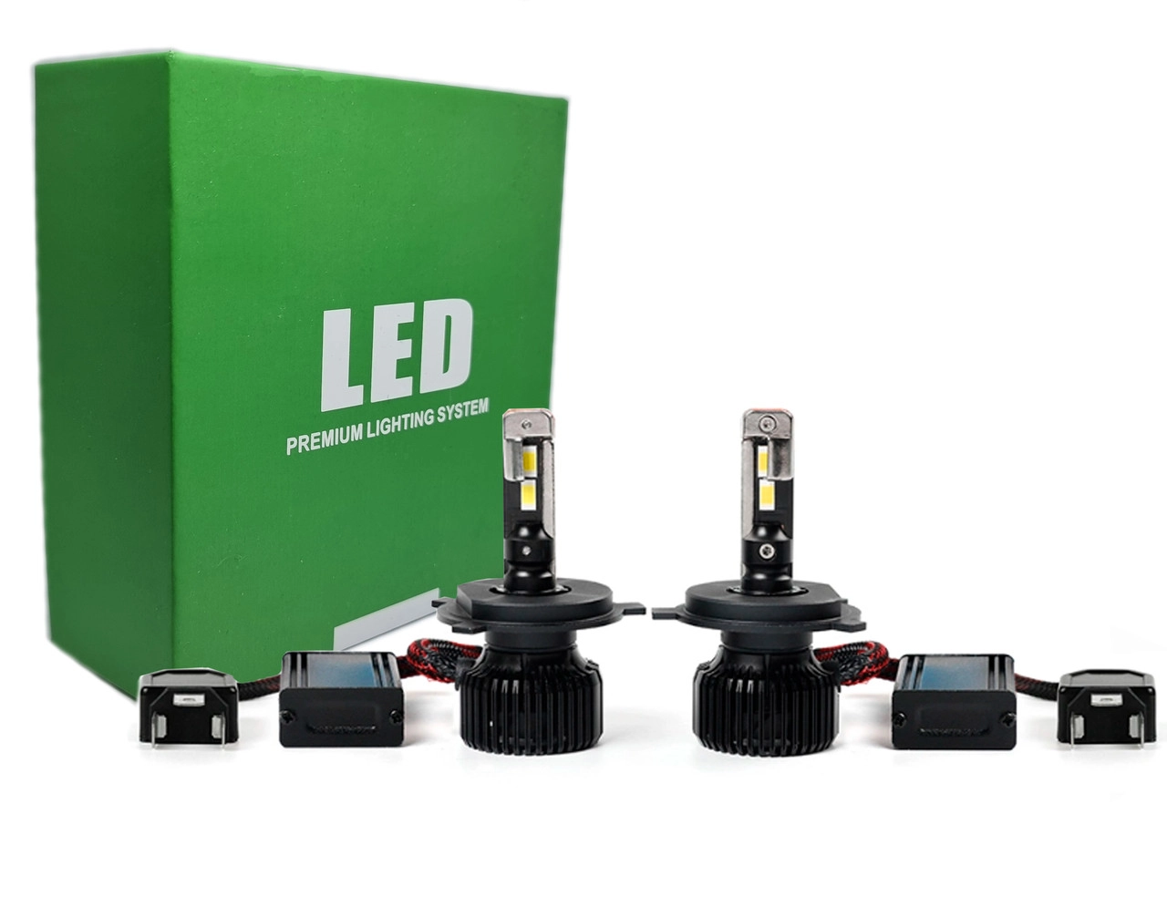 4606893090_avtomobilni-svitlodiodni-lampi Автомобільні світлодіодні лампи з цоколем H4 P30 24PCS 70W 12V 6500K - Зображення 1