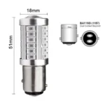 Світлодіодна лампа з цоколем 1157 BAY15d P21/5W 33SMD 5630 12V Синє світло з драйвером - Зображення 2