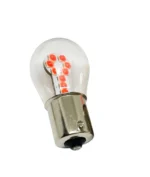 Світлодіодна лампа з цоколем 1156 BA15s P21W 33SMD 2835 12V Червоне світло, скляна колба - Зображення 2