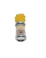 Світлодіодна лампа з цоколем 3157 Т25 P27/7W W3x16q 48SMD 3014 0-30V Жовта з обманкою - Зображення 3