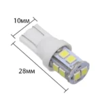 Світлодіодна лампа Т10 W5W 10SMD 2835 12V Біле світло - Зображення 4