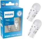 Комплект світлодіодних ламп PHILIPS W5W T10 LED Ultinon Pro6000 SI 8000K 11961XU60X2
