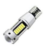 Світлодіодна лампа Т10 W5W 30 SMD 4014 з обманкою, драйвером та лінзою 12V Біла - Зображення 2