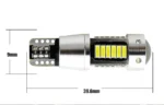 Світлодіодна лампа Т10 W5W 30 SMD 4014 з обманкою, драйвером та лінзою 12V Біла - Зображення 5