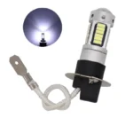 Світлодіодна лампа з цоколем Н3 30SMD 4014 12V Біле світло, з драйвером та обманкою - Зображення 2