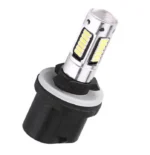 Світлодіодна лампа з цоколем H27 (880) 30SMD 4014 12V з лінзою, обманкою та драйвером Біла - Зображення 3