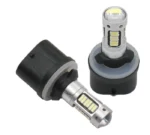 Світлодіодна лампа з цоколем H27 (880) 30SMD 4014 12V з лінзою, обманкою та драйвером Біла - Зображення 6