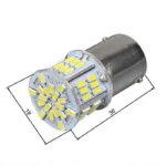Світлодіодна лампа з цоколем 1157 BAY15d P21/5W 54 SMD 3014 12V Біла - Зображення 3