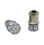 Світлодіодна лампа з цоколем 1156 BAU15s PY21W 54SMD 3014 12V Червона - Зображення 2