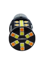 Світлодіодна двокольорова лампа 1157 BA15d P21/5W 44SMD 3030 12V Білий Жовтий з обманкою - Зображення 3