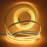 Світлодіодна стрічка COB 320DT X8 10W/м 900LM 3000K 12V Теплий Білий самоклеюча 1 метр - Зображення 7