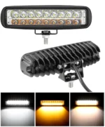 Світлодіодна двокольорова балка, додаткова фара 18LED 54W 5400Lm 10-30V біло-жовтий