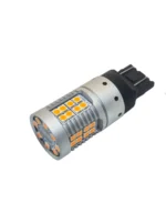 Світлодіодна лампа з цоколем 7443 W21/5W 40SMD 3030 3400Lm 12V Жовтий з обманкою - Зображення 4