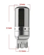Автомобільна лампа з цоколем 7440 T20 WY21W 144SMD 3014 canbus 12V Chrome Amber Жовте світло - Зображення 3