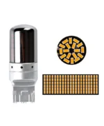 Автомобільна лампа з цоколем 7440 T20 WY21W 144SMD 3014 canbus 12V Chrome Amber Жовте світло - Зображення 2