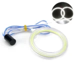 Світлодіодні ангельські глазки COB Білий діаметр 90 мм з резистором комплектом - Зображення 3