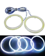 Світлодіодні ангельські глазки COB Білий діаметр 90 мм з резистором комплектом