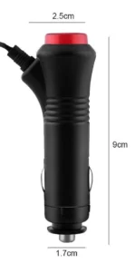 Штекер у прикурювач з кнопкою та проводом - Зображення 5