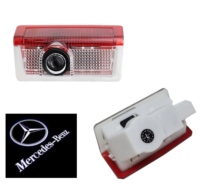 4780627996_shtatne-svitlodiodne-pidsvichuvannya Штатне світлодіодне підсвічування логотипу у двері автомобіля MERSEDES BENZ скляне лого - Зображення 1