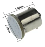 Світлодіодна лампа з цоколем 1156 BA15d P21W COB 12V Жовта - Зображення 5