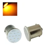 Світлодіодна лампа з цоколем 1156 BA15d P21W COB 12V Жовта