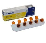 Автомобільна лампа Narva T10 WY5W 12V 5W 17169 AMBER Жовта - Зображення 2