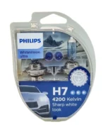 Галогенна лампа PHILIPS H7 White Vision Ulrta 55W 12V 12972WVUSM 4200K + W5W - Зображення 5