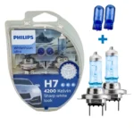 Галогенна лампа PHILIPS H7 White Vision Ulrta 55W 12V 12972WVUSM 4200K + W5W