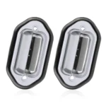 Підсвічування номера універсальне з кріпленням 6SMD 12-24V Хром Біле світло - Зображення 4