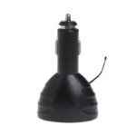 Автомобільна зарядка VST 708 два USB роз'єми + вольтметр + термометр 12-24V від прикурювача Чорний - Зображення 5