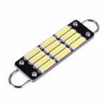 Світлодіодна лампа C5W Festoon 12SMD 7014 12V 44мм 300Lm Подвійна петля Біле світло - Зображення 7