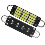 Світлодіодна лампа C5W Festoon 12SMD 7014 12V 44мм 300Lm Подвійна петля Біле світло - Зображення 3