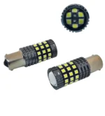 Світлодіодна лампа з цоколем 1156 BA15s P21W 42 SMD 3030 8-32V з лінзою - Зображення 2