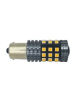Світлодіодна лампа з цоколем 1156 BAu15s P21W 42 SMD 3030 8-32V з лінзою Жовте світло - Зображення 3