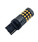 Світлодіодна лампа 7440 T20 WY21W W3x16d 42SMD 3030 12Vз лінзою Жовте світло - Зображення 3
