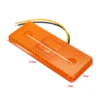 Світлодіодний габаритний ліхтар SMD Жовтий 110*45mm Габаритні вогні для вантажівки, причепа Повторювачі 12-24V - Зображення 2