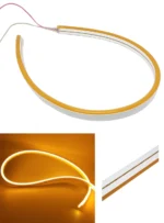 Світлодіодний гнучкий неон Silicone 2835 120 IP68 12V 60 LED 6*12мм 50см Жовтий