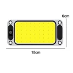 Світлодіодний ліхтар у салоні, освітлення багажника на двохст. скотче, алюмінієва плата 12-24V 10W COB Білий 1шт - Зображення 2