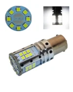 Світлодіодна лампа з цоколем 1156 BA15s P21W 32 SMD 3030 12-24V з обманкою 1600Lm Біле світло