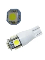 Світлодіодна лампа Т10 W5W 5 SMD 5050 світло-стробоскоп (два режими роботи) 12V Біла