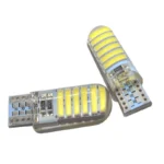 Світлодіодна лампа Т10 W5W 12 SMD 7020 12V 6500K 280Lm силікон обманка Біле світло - Зображення 3