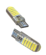 Світлодіодна лампа Т10 W5W 12 SMD 7020 12V 6500K 280Lm силікон обманка Біле світло - Зображення 2