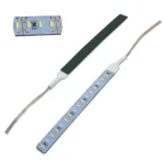 Світлодіодна стрічка 16 SMD 4014 12V у силіконі на самоклейці лінійка 12 см. Біла