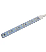 Світлодіодна стрічка 16 SMD 4014 12V у силіконі на самоклейці лінійка 12 см. Біла - Зображення 2