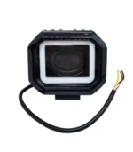 Світлодіодна двоколірна протитуманна фара Led балка 9-36V 20W Білий Жовтий з білим ангельським оком - Зображення 5