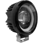 Світлодіодна двоколірна протитуманна фара Led балка 9-36V 20W Білий Жовтий з білим ангельським оком - Зображення 3