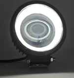 Світлодіодна двоколірна протитуманна фара Led балка 9-36V 20W Білий Жовтий з білим ангельським оком - Зображення 7