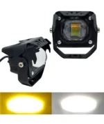 Світлодіодна двоколірна протитуманна фара Led балка 20W Білий Жовтий метал