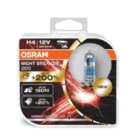 Галогенні лампи Osram H4 H4 Night Breaker 200 64193NВ200-HCB +200% 60/55W 12V - Зображення 5