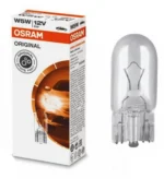 Галогенна автолампа Osram W5W Original 2825 картон 12V 5W